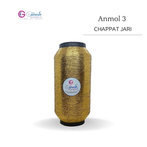 Anmol 3 Chapat Jari Yarn Fil métallique de qualité supérieure pour le tissage et la broderie Idéal pour la mode et l'artisanat décoratif - Product Image 1