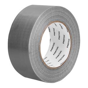 Ruban adhésif industriel Pretul CDU-50P 50m X 48mm avec une épaisseur de 0,16 mm, support en tissu de feuille d'aluminium, adhésif en caoutchouc, imperméable, - Product Image 1