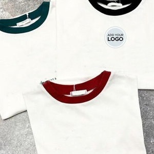 T-shirts de sonnerie solides délavés en coton pour hommes surdimensionnés unisexe à manches courtes Streetwear Hip Hop Basic Tee Tops Loose Crew Neck T Shirts - Product Image 5