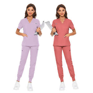 Uniformes Médicos de Alta Calidad al por Mayor, Uniformes Quirúrgicos Transpirables de Lona, Color Personalizado, Logotipo Personalizado, Conjuntos de Uniformes para Salón de Belleza y Veterinaria - Product Image 2