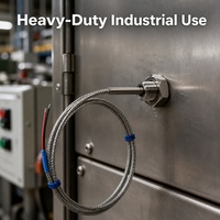 Thermocouple de type K de qualité aérospatiale, gaine en acier inoxydable, haute température 750°C, OEM ODM pour les tests de moteurs aéronautiques