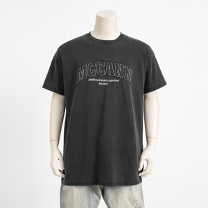 Fabricantes de camisetas China personalizado pesado algodón ácido lavado Vintage gráfico Anime camiseta hombres - Product Image 6