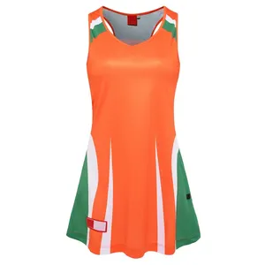 新款设计女式透气无挡板篮球裙制服数码升华定制无挡板篮球裙