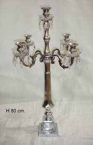 Candélabre à 9 bras Vantage Silver look classique pour la maison et la décoration de mariage bougeoir décoratif antique nouveau candélabre de style chaud - Product Image 3