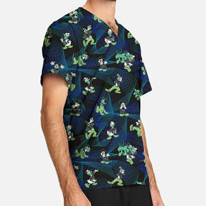 ชุดยูนิฟอร์มพยาบาลผ้าแคนวาสคุณภาพสูง ชุดสครับแฟชั่นทันสมัย ระบายอากาศได้ดี สวมใส่สบาย รับสกรีนโลโก้ - Product Image 2