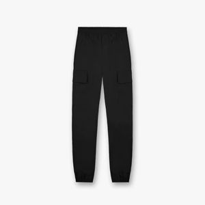 Pantalon cargo à revers pour hommes Black Stone Black Confortable Fit with Functional Poches for Casual Wear - Product Image 3