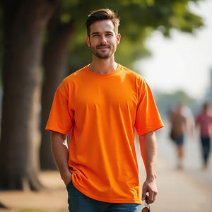 Ropa informal de calle, camisetas atléticas para hombre, Camiseta de algodón y poliéster con ajuste muscular, camiseta de moda de verano para hombre, camisetas de ajuste Regular para hombre - Product Image 3