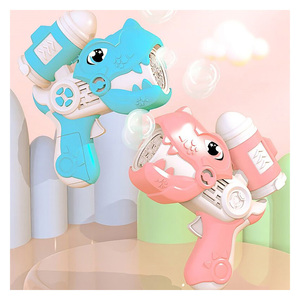 Hot Selling Automatic Bubble Gun for Kids Outdoor Super 32 Holes Bubble Launcher With Colorful Light Hot Price Top Selling <b>Toys</b> - Product Image 1