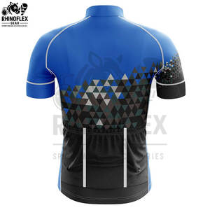 Maillots de cyclisme personnalisés avec logo, manches courtes pour hommes, respirants, de haute qualité, 100% polyester, ensembles d'uniformes de cyclisme, Pakistan - Product Image 5