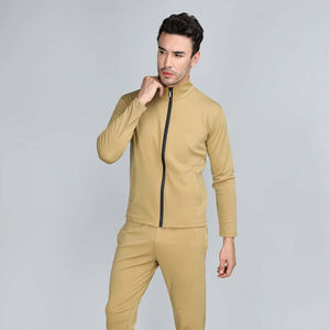 Survêtement à fermeture éclair pour hommes à la mode et élégant pour les vêtements décontractés et le fitness grande taille confortable et écologique - Product Image 1