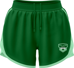 Pantalones cortos deportivos de poliéster de verano para mujer, pantalones cortos elásticos de doble capa de secado rápido que absorben el sudor, transpirables para Yoga, gimnasio, pantalones cortos para correr altos - Product Image 1