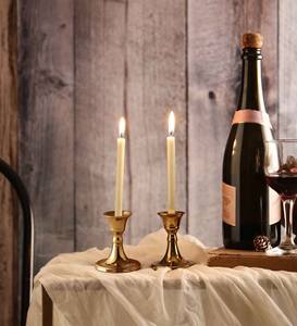 Juego de 2 Portavelas de Latón, Decoración de Mesa para Bodas y Festivales de Diwali, Portavelas Pequeño de Lujo a Precio Económico - Product Image 6