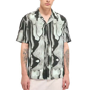 เสื้อเชิ้ตคิวบันคอลลาร์สไตล์สตรีทแวร์สำหรับผู้ชาย ดีไซน์ใหม่ รับทำโลโก้ตามสั่ง พร้อมบริการ OEM - Product Image 1