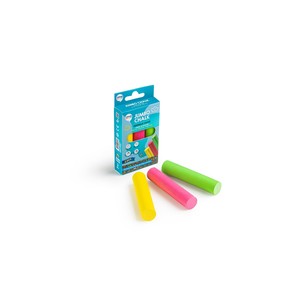 Craies géantes lavables non toxiques pour trottoir, lot de 3 couleurs, craies rondes non cassantes pour dessin extérieur pour enfants - Product Image 1