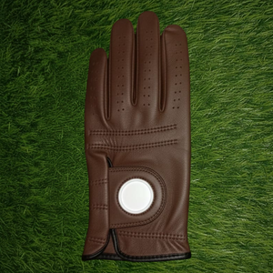 Gants de golf en cuir Cabretta Premium 2026, logo personnalisé élégant, main gauche, respirant, antidérapant, qualité sportive - Product Image 1