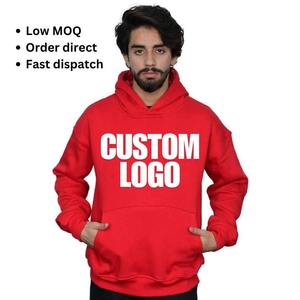 Logo personnalisé 380g lourd 100% coton coréen hommes sweat à capuche surdimensionné brodé Streetwear pour l'hiver taille 6XL vente en gros - Product Image 2