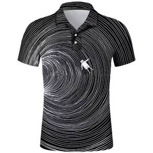 Venta al por mayor a estrenar de los hombres casuales para Polos de secado rápido transpirable de alta calidad de tela de talla grande de manga corta de la demanda superior OEM - Product Image 6