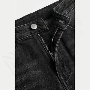 Pantalones Vaqueros de Mezclilla con Estampado Desgastado y Personalizado, Estilo Urbano, Venta al por Mayor, Nueva Tendencia, con Pedrería, Color Personalizado - Product Image 4