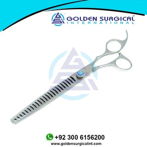 กรรไกรซอยขนสัตว์เลี้ยงขนาด 8.0 นิ้ว สำหรับตัดแต่งขนสุนัข ผลิตจากเหล็กญี่ปุ่น 440c - Product Image 2