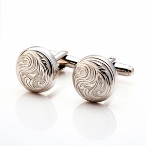 Personalized Classic Stainless Steel Business Cufflinks Custom Cuff <strong>Buttons</strong> - Product Image 3