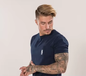 T-shirt en jersey pour homme, coupe classique, haute qualité, polyester et coton, impression sérigraphique personnalisée, anti-plis, séchage rapide, vente en gros - Product Image 5