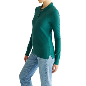 Polo personnalisé en polyester pour femme, col zippé, haut décontracté respirant, protection solaire, vêtements de golf, prix direct usine - Product Image 5