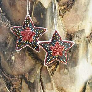 เครื่องประดับปักรูปดาวคริสต์มาสขนาด100มม. ตกแต่งด้วยมือของขวัญประดับต้นคริสต์มาสพร้อมลูกปัดกราฟิกจำนวน100ชิ้น - Product Image 4