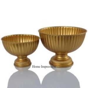 Flores y hojas de tulipán fundido de aluminio, diseñador de arte creativo moderno, centro de mesa de boda Chapado en Color dorado, acentos decorativos - Product Image 6