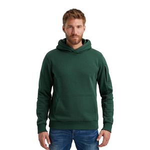 Pull à capuche en éponge française personnalisé pour hommes 100% coton, coupe carrée, épais, poids lourd, épaules tombantes, hiver polaire solide broderie - Product Image 1