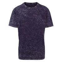 T-shirt en coton tricoté 100% de haute qualité, délavé à l'acide, respirant, confortable, coupe oversize, style chinois, uni, streetwear, logo personnalisé