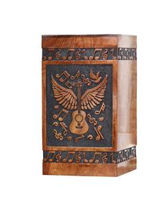 Urnas de cremación de madera modernas de Venta caliente, urnas decorativas para entierro funerario hechas a mano para hombre y mujer a bajo precio - Product Image 3