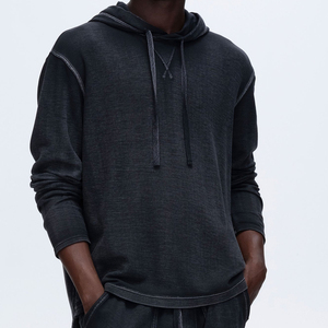 Sudadera con capucha de algodón orgánico para hombre, sudaderas de Jersey personalizadas con capucha, ropa de calle para hombre, sudaderas con capucha, ropa, sudaderas con capucha - Product Image 4