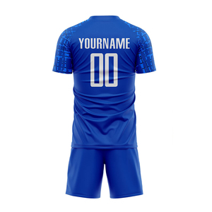 เสื้อฟุตบอลแขนสั้นคอวี ระบายอากาศได้ดี สวมใส่สบาย ผลิตจากโพลีเอสเตอร์ 100% รับผลิตแบบ OEM ทรงปกติ แห้งเร็ว ราคาถูก - Product Image 3