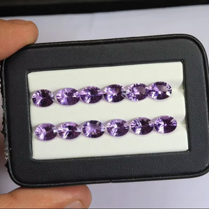 พลอยอเมทิสต์ทรงรีขนาด6x4มม. ถึง14x10มม. หินอเมทิสต์ทรงหลวมของขวัญจากหินเจียระไนสำหรับเธอ - Product Image 1