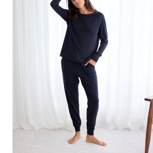 Ensemble de chemises et pantalons pour femmes 100% Ensemble de chemises palazzo en coton et lin pour femmes Couleur personnalisée 2025 Nouvel été à manches longues Exportation de BD - Product Image 5
