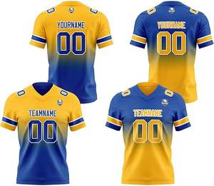 Maillot de football personnalisé 100% polyester pour jeunes respirant à séchage rapide évacuation de l'humidité vêtements de football américain courts imprimés - Product Image 5