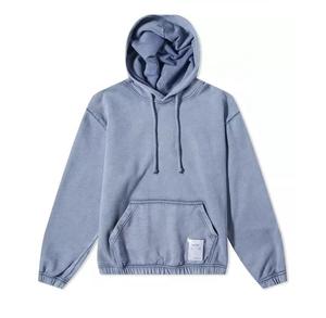 Sudadera con capucha de lavado ácido Manta lisa al por mayor de alta calidad personalizada - Product Image 5