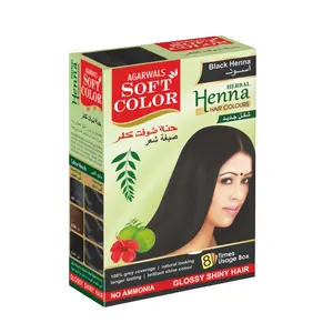 Best Selling Natural Herbal Black Henna with Long Lasting & 100% Grey Coverage Hair Color By Indian Exporters