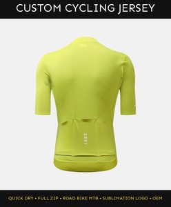 Maillot de Ciclismo Personalizado de Manga Corta con Cremallera Completa, Secado Rápido, para Bicicleta de Carretera y MTB, con Logotipo Sublimado con Corte Láser, OEM - Product Image 2