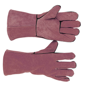 Nuevos guantes de soldadura de trabajo de seguridad ignífugos antiescaldado con aislamiento al por mayor guantes de trabajo de soldador de cuero de vaca extendidos - Product Image 3