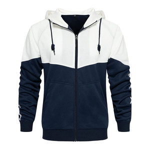 Chándal de hombre de tela suave con puños acanalados con cremallera frontal y pantalones cónicos diseñados para entrenamiento de gimnasia o chándal de viaje - Product Image 5