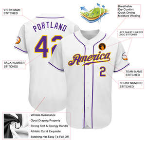 Jersey de béisbol transpirable de primera calidad, proveedor al por mayor, ropa deportiva ligera y duradera cosida de secado rápido para escuelas y academias - Product Image 6