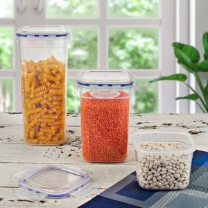 2250ml PP Heavy Duty Airtight <b>Lockable</b> Stackable Food Spice Storage Container Kitchen Pantry Organizer Dry Food Pasta Rice - Product Image 3
