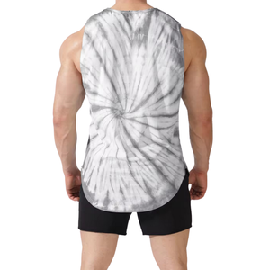 Camiseta sin mangas de gimnasio de alta calidad con estampado de pintura Premium para hombre, camiseta sin mangas de poliéster Spandex para entrenamiento personalizado - Product Image 3