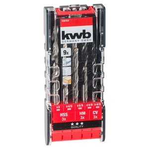 Juego de brocas multiusos KWB de 9 piezas, 109154 - Product Image 1