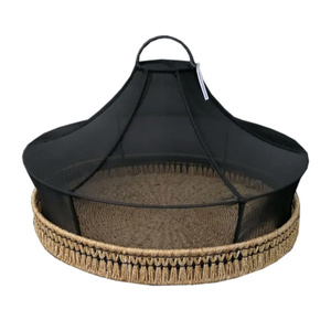 Recién llegado, decoración de Ramadán, bandeja de algas marinas naturales con cubierta de lino para decoración de mesa de comedor, fiesta, vacaciones - Product Image 1