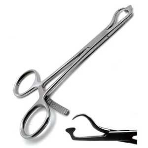 Instrumentos ortopédicos manuales de titanio Placa de acero inoxidable Fórceps de sujeción ósea con abrazadera Estándar de seguridad-ML - Product Image 1