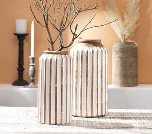 Vase en bois durable, transparent et écologique, fait à la main, porte-fleurs pour la décoration intérieure par M/S SHAAD HANDICRAFTS - Product Image 4