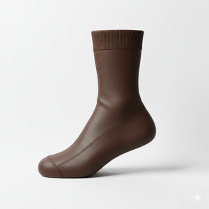 Medias de Cuero Genuino de Primera Calidad, Suaves, Cómodas, Transpirables, Diseño Elástico para Uso Diario Informal de Primavera, Moda, Uso Especial - Product Image 4