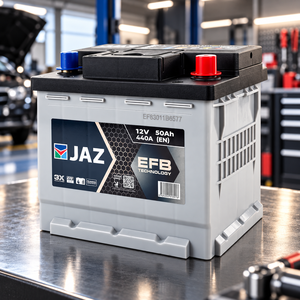 Batterie de voiture EFB 50Ah 12V Start-Stop 50L1 440 CCA, batterie automobile à électrolyte liquide améliorée par JAZ Battery pour systèmes de démarrage de véhicules - Product Image 1